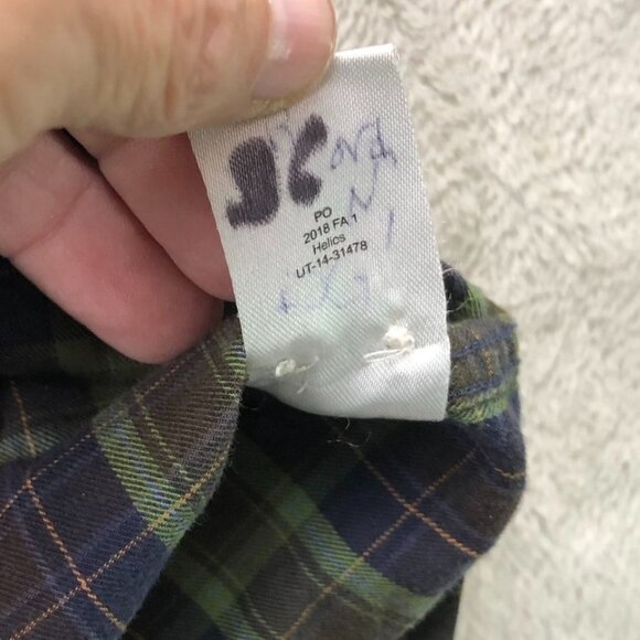 Untuckit Mens Shirt Medium Long Sleeve Plaid Button-Up Flannel 100% Cotton - Picture 6 of 11